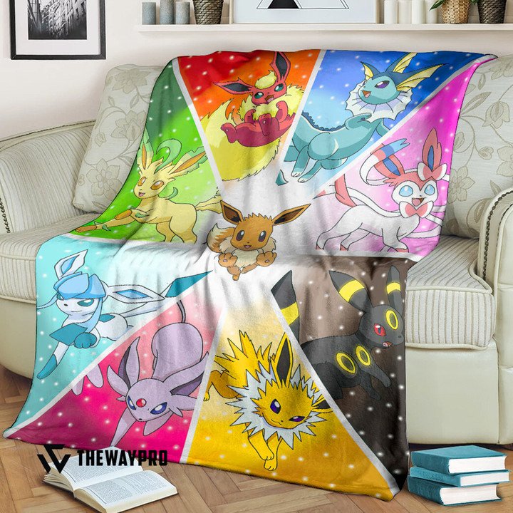 Pokemon-Eeveelutions-Bedding-Set-And-Quilt-Blanket-1