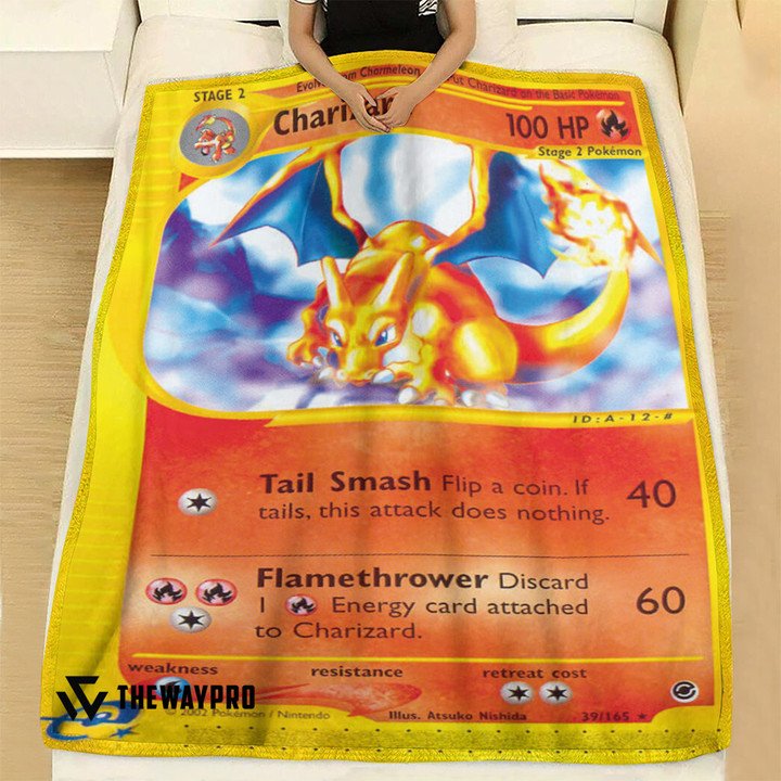 Pokemon-Expedition-Charizard-Bedding-Set-And-Quilt-Blanket-2