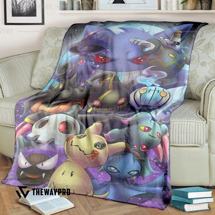Pokemon-Ghosting-Bedding-Set-And-Quilt-Blanket-1