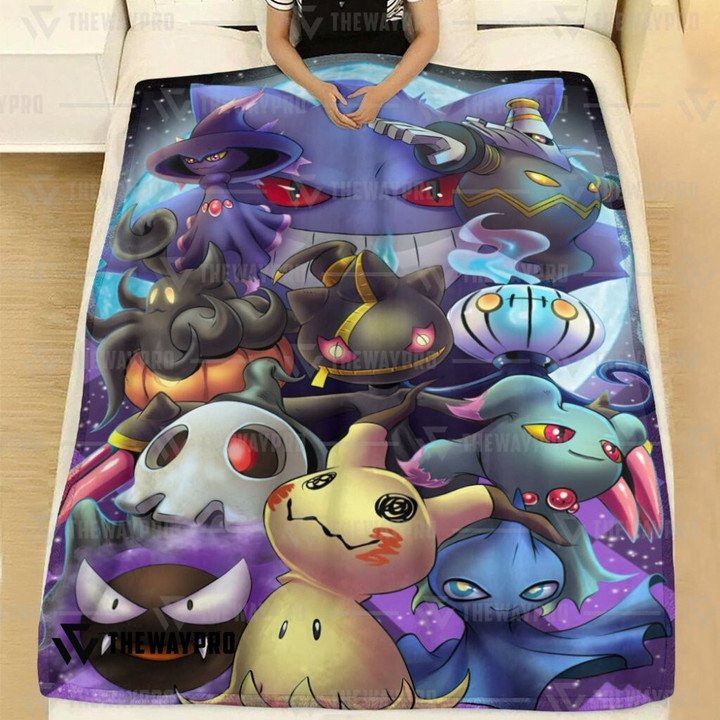 Pokemon-Ghosting-Bedding-Set-And-Quilt-Blanket-2