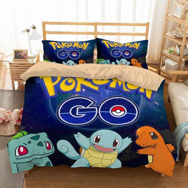 Pokemon Go Duvet Cover and Pillowcase Set Bedding Set 546 Pokemon Go Duvet Cover and Pillowcase Set Bedding Set 546