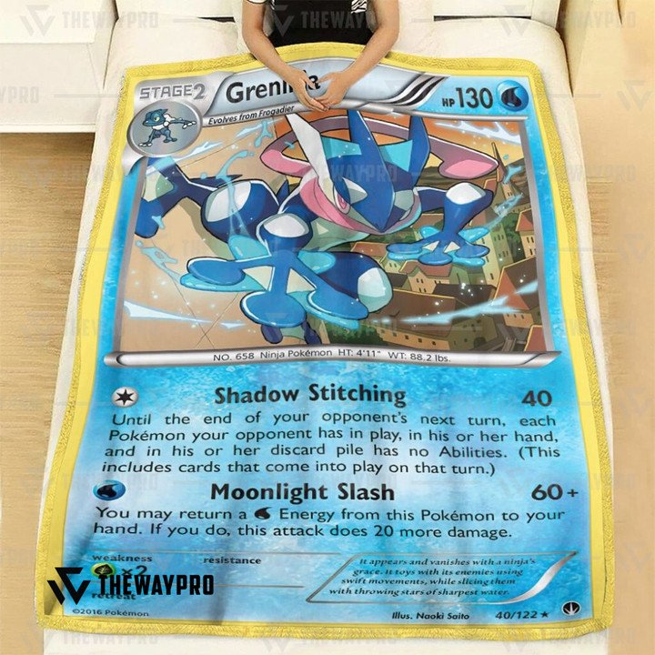 Pokemon-Greninja-Bedding-Set-And-Quilt-Blanket-2
