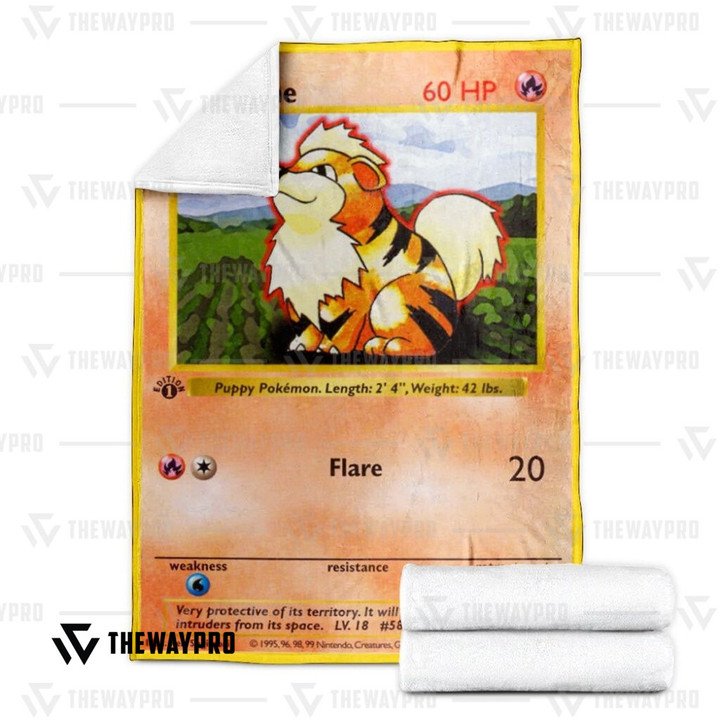 Pokemon Growlithe 1St Edition Bedding Set And Quilt Blanket Pokemon Growlithe 1St Edition Bedding Set And Quilt Blanket
