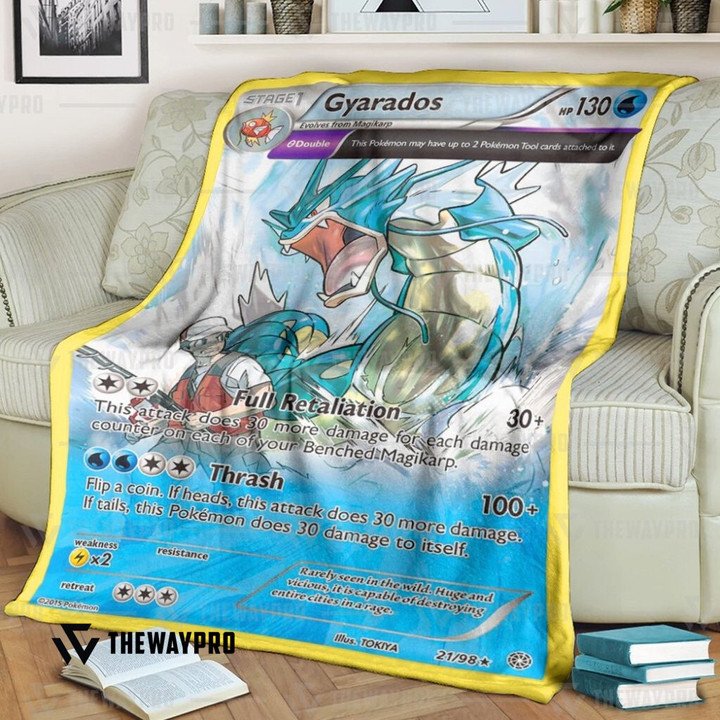 Pokemon-Gyarados-Ancient-Bedding-Set-And-Quilt-Blanket-1