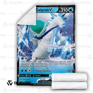 Pokemon Ice Rider Calyrex V Bedding Set And Quilt Blanket