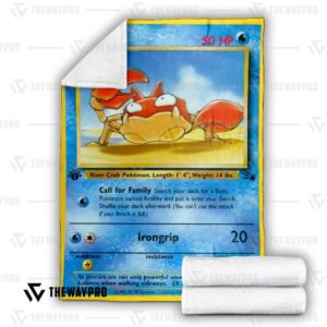 Pokemon Krabby Bedding Set And Quilt Blanket