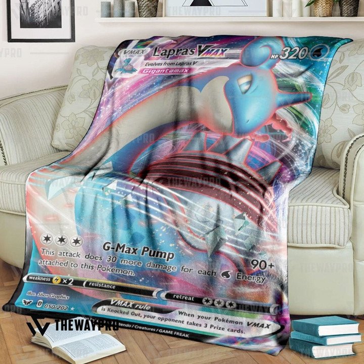 Pokemon-Lapras-Vmax-Bedding-Set-And-Quilt-Blanket-1