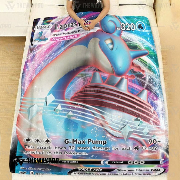 Pokemon-Lapras-Vmax-Bedding-Set-And-Quilt-Blanket-2