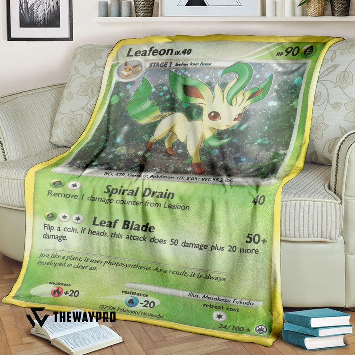 Pokemon-Leafeon-Bedding-Set-And-Quilt-Blanket-1