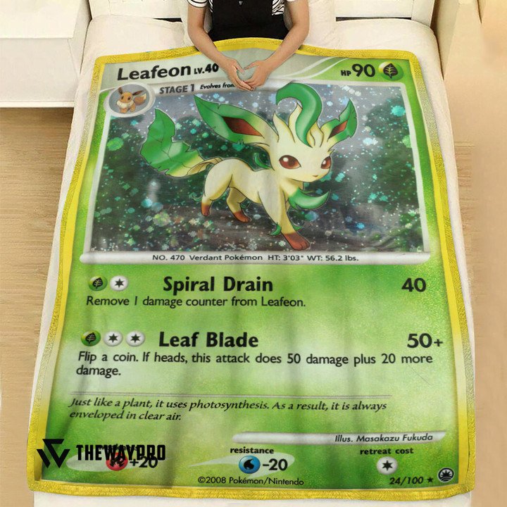 Pokemon-Leafeon-Bedding-Set-And-Quilt-Blanket-2