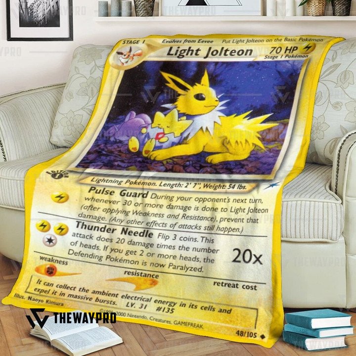 Pokemon-Light-Jolteon-Neo-Destiny-Bedding-Set-And-Quilt-Blanket-1