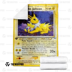 Pokemon Light Jolteon Neo Destiny Bedding Set And Quilt Blanket