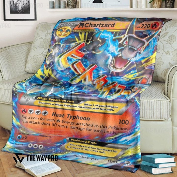Pokemon-M-Charizard-Ex-Generations-Bedding-Set-And-Quilt-Blanket-1
