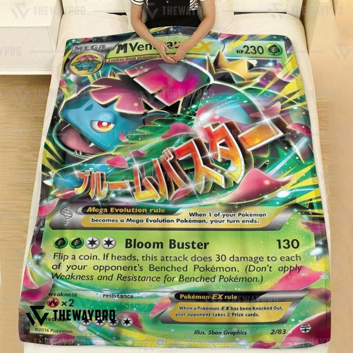 Pokemon-M-Venusaur-Ex-Bedding-Set-And-Quilt-Blanket-2