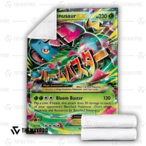 Pokemon M Venusaur-Ex Bedding Set And Quilt Blanket