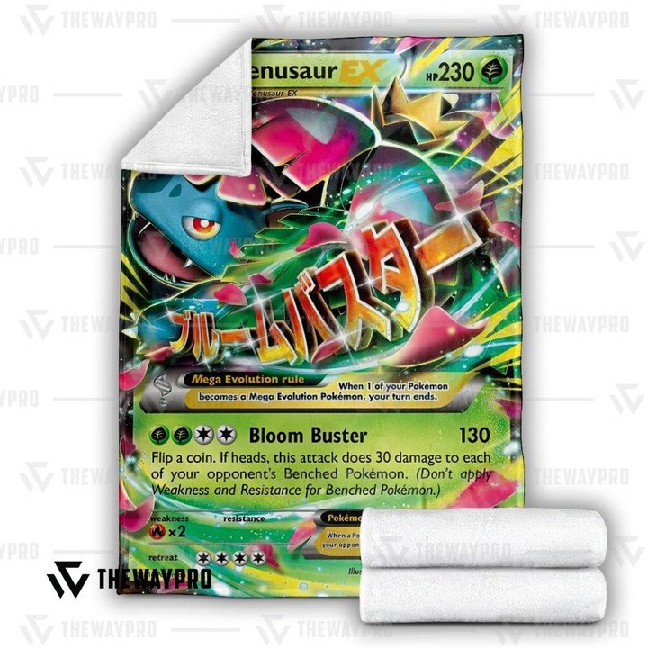 Pokemon M Venusaur-Ex Bedding Set And Quilt Blanket Pokemon M Venusaur-Ex Bedding Set And Quilt Blanket