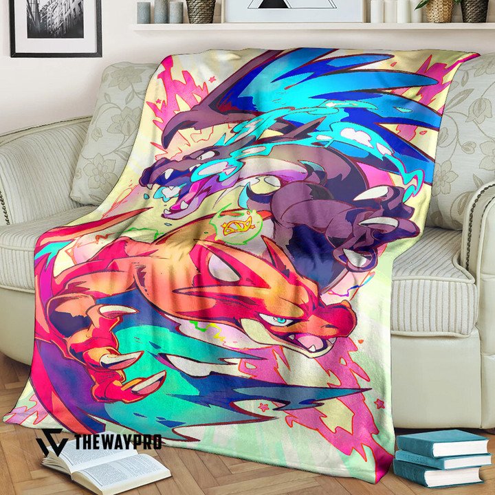 Pokemon-Mega-Charizard-Xy-Bedding-Set-And-Quilt-Blanket-1