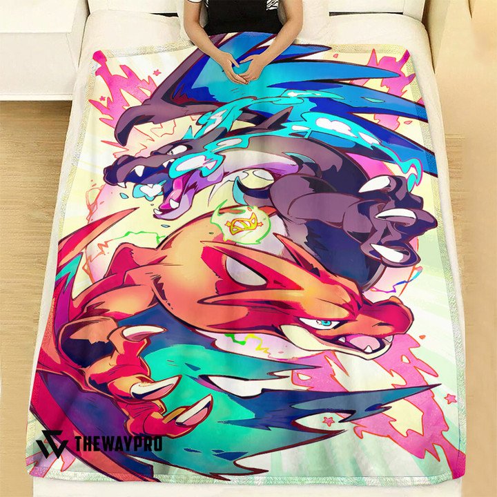 Pokemon-Mega-Charizard-Xy-Bedding-Set-And-Quilt-Blanket-2