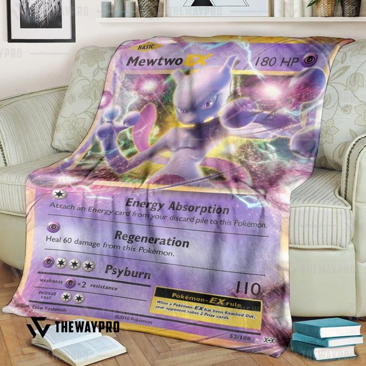 Pokemon-Mewtwo-Ex-Evolutions-Bedding-Set-And-Quilt-Blanket-1
