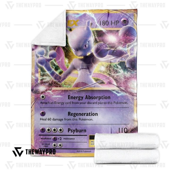 Pokemon Mewtwo-Ex Evolutions Bedding Set And Quilt Blanket Pokemon Mewtwo-Ex Evolutions Bedding Set And Quilt Blanket