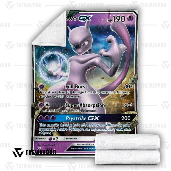 Pokemon Mewtwo-Gx Bedding Set And Quilt Blanket Pokemon Mewtwo-Gx Bedding Set And Quilt Blanket