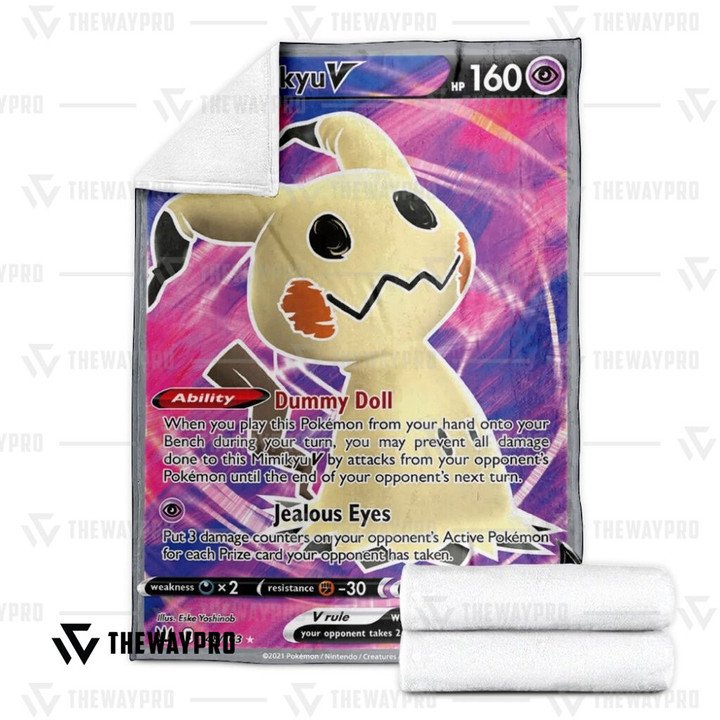 Pokemon Mimikyu V Battle Styles Bedding Set And Quilt Blanket Pokemon Mimikyu V Battle Styles Bedding Set And Quilt Blanket