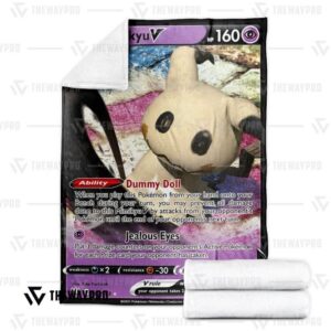 Pokemon Mimikyu V Bedding Set And Quilt Blanket