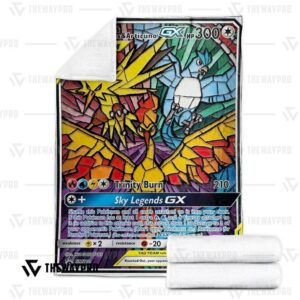 Pokemon Moltres & Zapdos & Articuno-Gx Bedding Set And Quilt Blanket