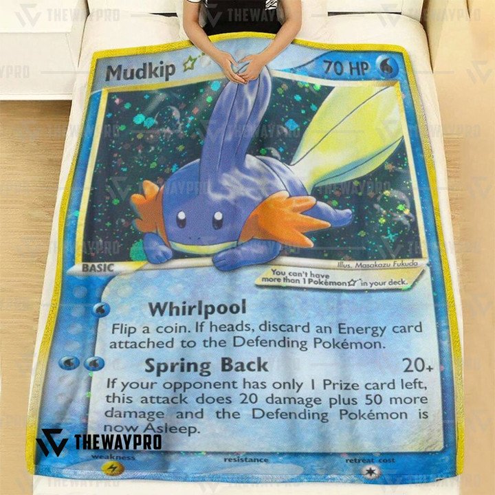 Pokemon-Mudkip-Tr-Holo-Bedding-Set-And-Quilt-Blanket-2