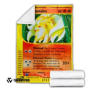 Pokemon Ninetales Bedding Set And Quilt Blanket