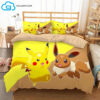 Pokemon Pikachu And Eevee Duvet Cover Bedding Sets