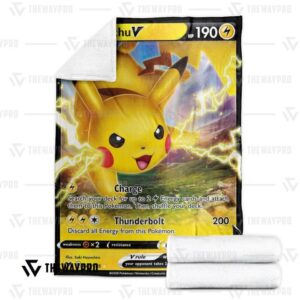 Pokemon Pikachu V Vivid Voltage Bedding Set And Quilt Blanket