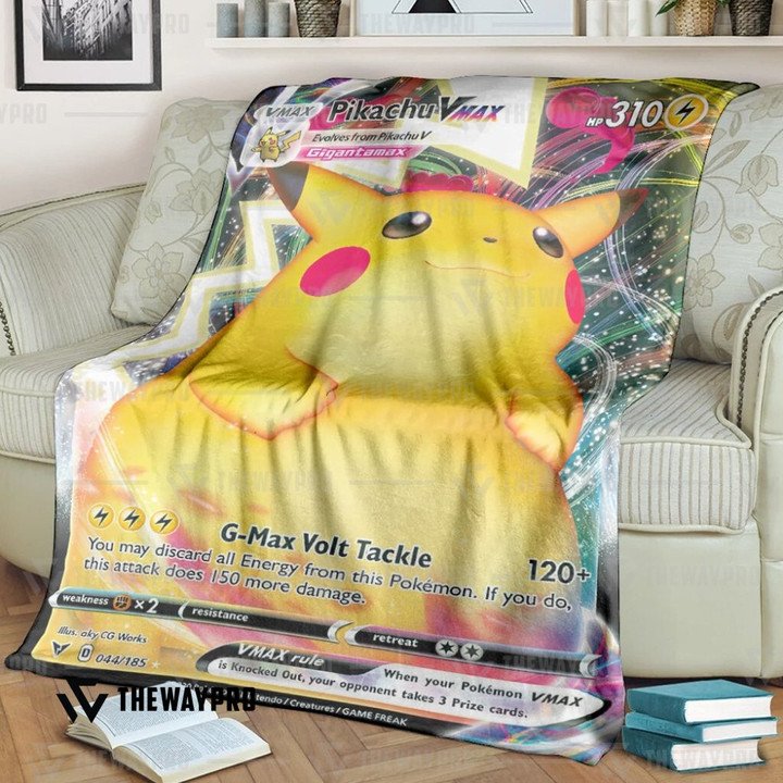 Pokemon-Pikachu-Vmax-Vivid-Voltage-Bedding-Set-And-Quilt-Blanket-1