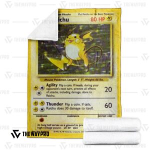 Pokemon Raichu Base Set Bedding Set And Quilt Blanket