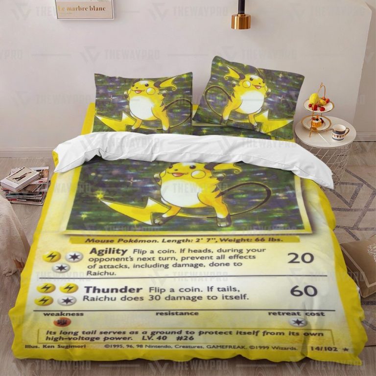 Pokemon-Raichu-Quilt-Bedding-Set-1