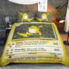 Pokemon Raichu Quilt Bedding Set