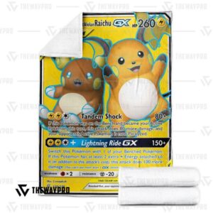 Pokemon Raichu With Alolan Raichu-Gx Bedding Set And Quilt Blanket