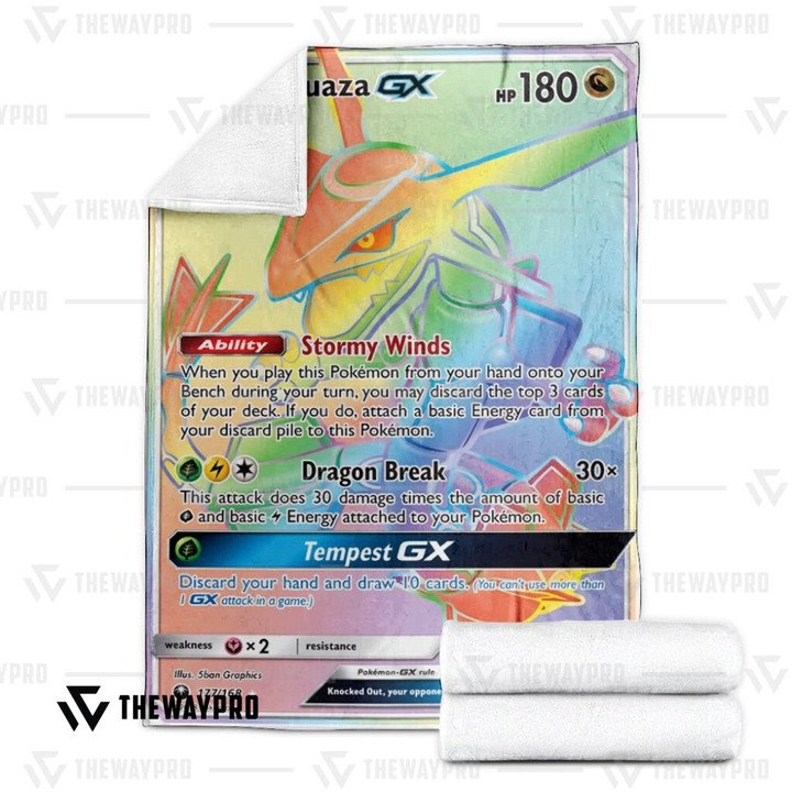 Pokemon Rayquaza-Gx Celestial Storm Bedding Set And Quilt Blanket Pokemon Rayquaza-Gx Celestial Storm Bedding Set And Quilt Blanket