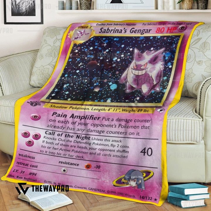 Pokemon-SabrinaS-Gengar-Bedding-Set-And-Quilt-Blanket-1