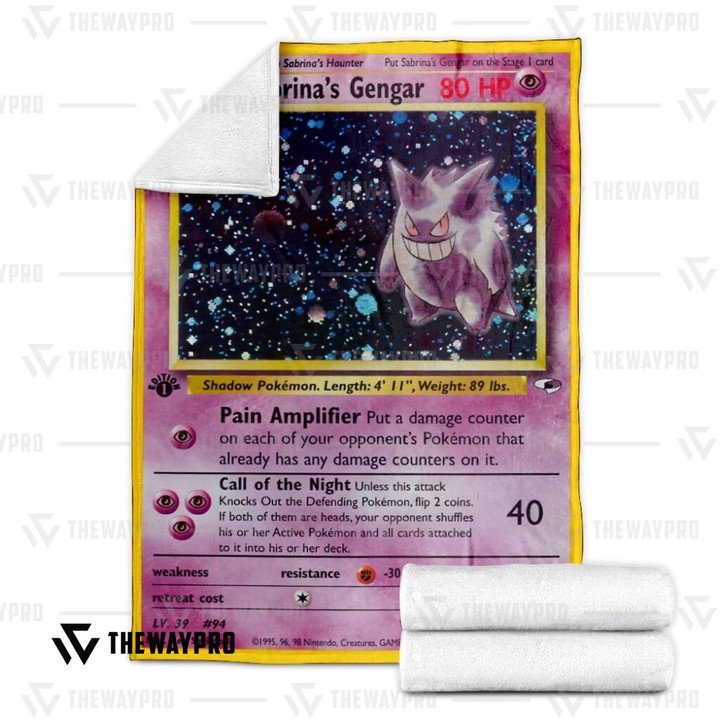 Pokemon Sabrina’S Gengar Bedding Set And Quilt Blanket Pokemon Sabrina’S Gengar Bedding Set And Quilt Blanket