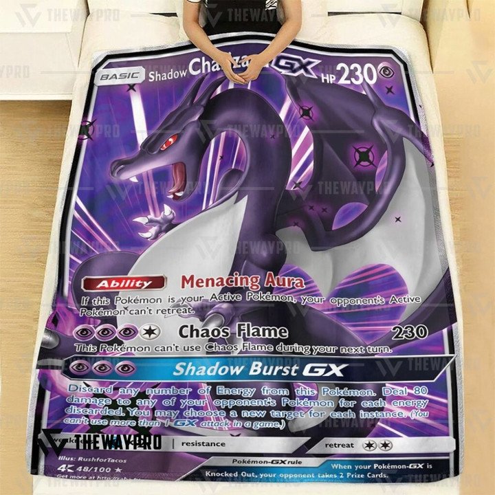 Pokemon-Shadow-Charizard-Bedding-Set-And-Quilt-Blanket-2