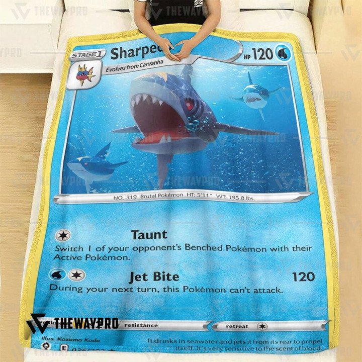 Pokemon-Sharpedo-Evolving-Skies-Bedding-Set-And-Quilt-Blanket-2