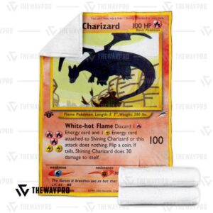 Pokemon Shining Charizard Bedding Set And Quilt Blanket