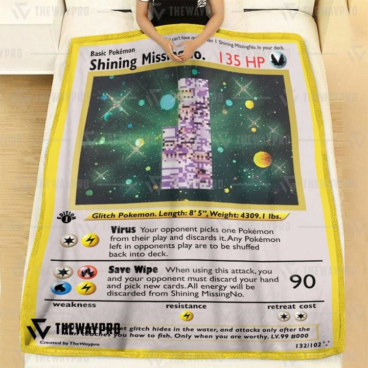 Pokemon Shining Missingno Bedding Set And Quilt Blanket Pokemon Shining Missingno Bedding Set And Quilt Blanket