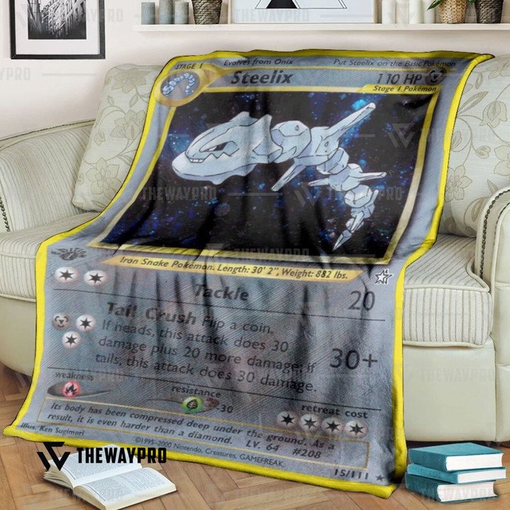 Pokemon-Steelix-1St-Edition-Bedding-Set-And-Quilt-Blanket-1