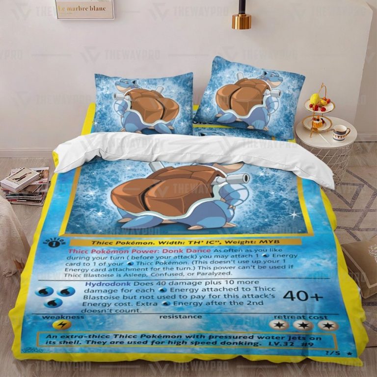 Pokemon-Thicc-Blastoise-Quilt-Bedding-Set-Limited-Edition-1