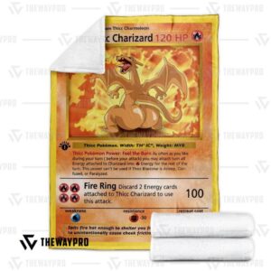 Pokemon Thicc Charizard Bedding Set And Quilt Blanket