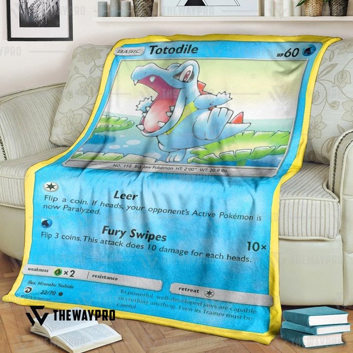 Pokemon-Totodile-Bedding-Set-And-Quilt-Blanket-1