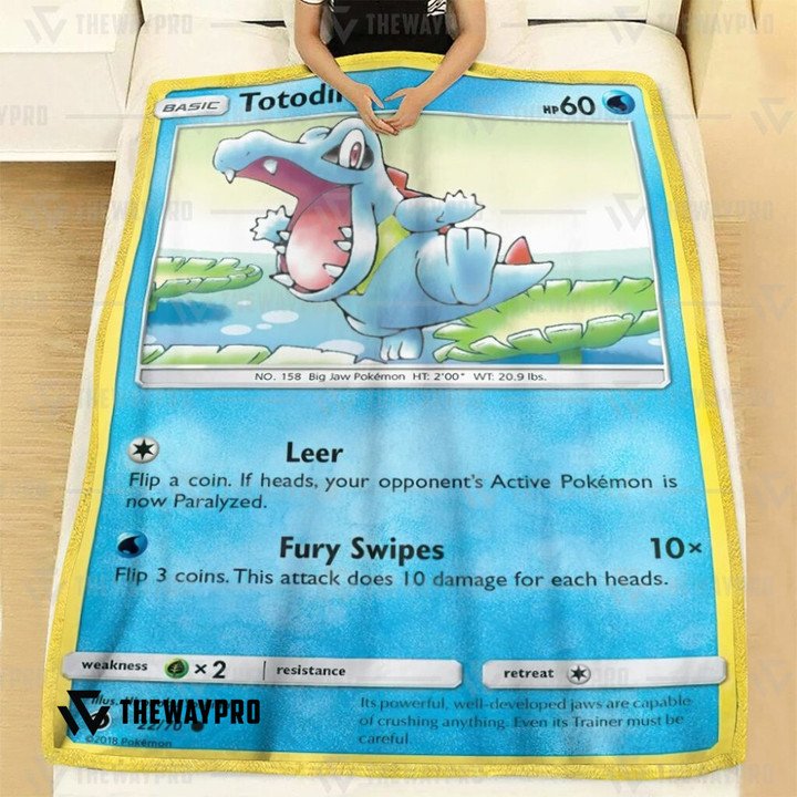 Pokemon-Totodile-Bedding-Set-And-Quilt-Blanket-2