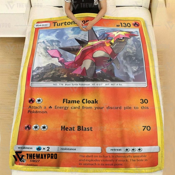Pokemon-Turtonator-Bedding-Set-And-Quilt-Blanket-2